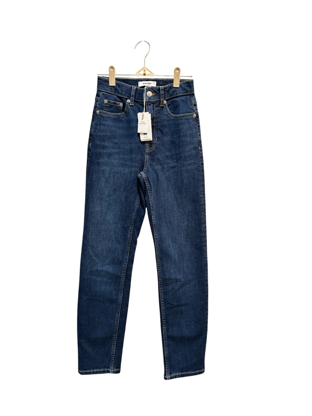 Spanx Lycra Ankle Slim Jean Size 0 
Stretch Blue Bennet Wash
